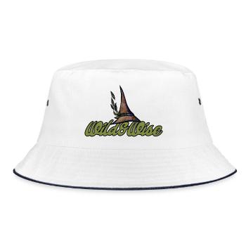 Wild & Wise Nature Crest - Bucket Hat - white/navy - Front