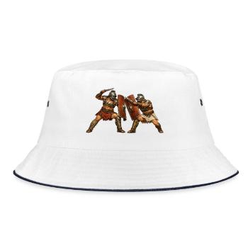 Roman gladiators - Bucket Hat - white/navy - Front