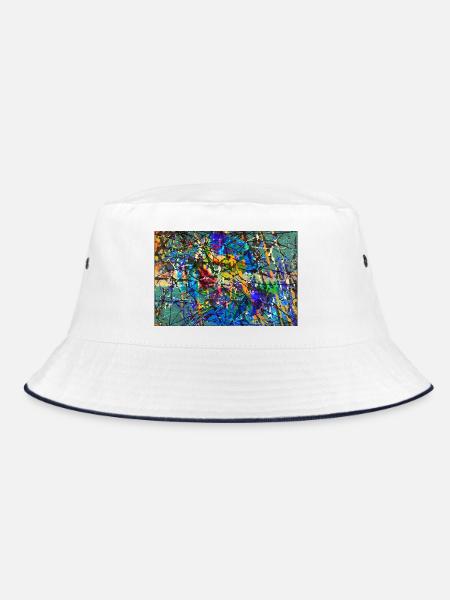 cjnpollkstl - Bucket Hat - Weiß/Navy