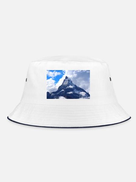Matterhorn Schweiz - Bucket Hat - Weiß/Navy