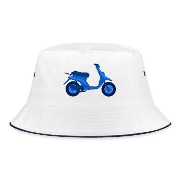 Booster 90' - Bucket Hat - Weiß/Navy - Vorne