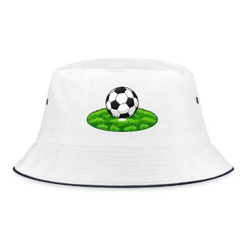 Fußball-Strafpunkt - Bucket Hat - Weiß/Navy - Vorne