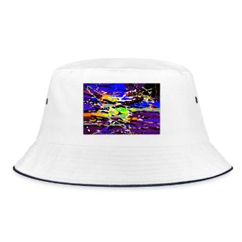 improvimp - Bucket Hat - Weiß/Navy - Vorne