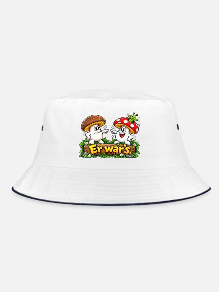 file_0000000068ac820a9b94e5367a9f93a6 - Bucket Hat - Weiß/Navy
