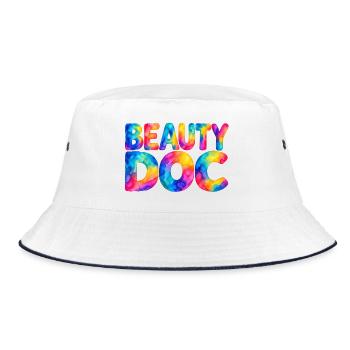 Beauty Doc - Bucket Hat - Weiß/Navy - Vorne