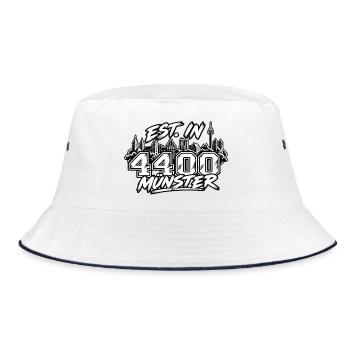 Est. in 4400 Münster - Bucket Hat - Weiß/Navy - Vorne