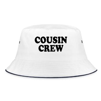 Cousin crew - Bucket Hat - white/navy - Front