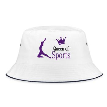 sports - Bucket Hat - white/navy - Front