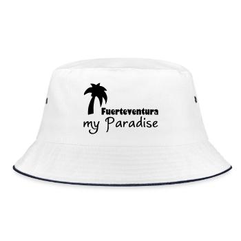 Fuerteventura Paradise - Bucket Hat - white/navy - Front