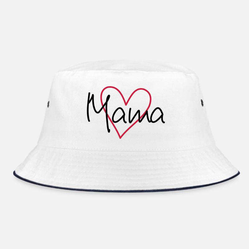 Mama Herz Geschenk Liebe Muttertag Bucket Hat