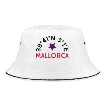 Mallorca - Bucket Hat - white/navy - Front