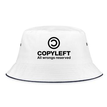 Copyleft Tous les torts réservés - Bob - blanc/marine - Devant