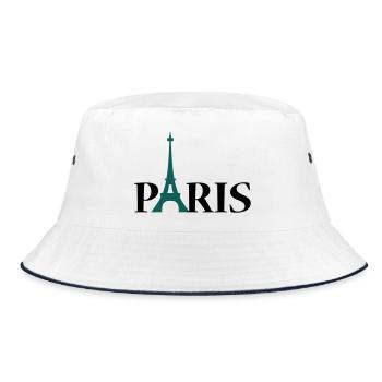Paris Eiffeltoren / Eiffeltower / Tour Eiffel - Bucket Hat - white/navy - Front