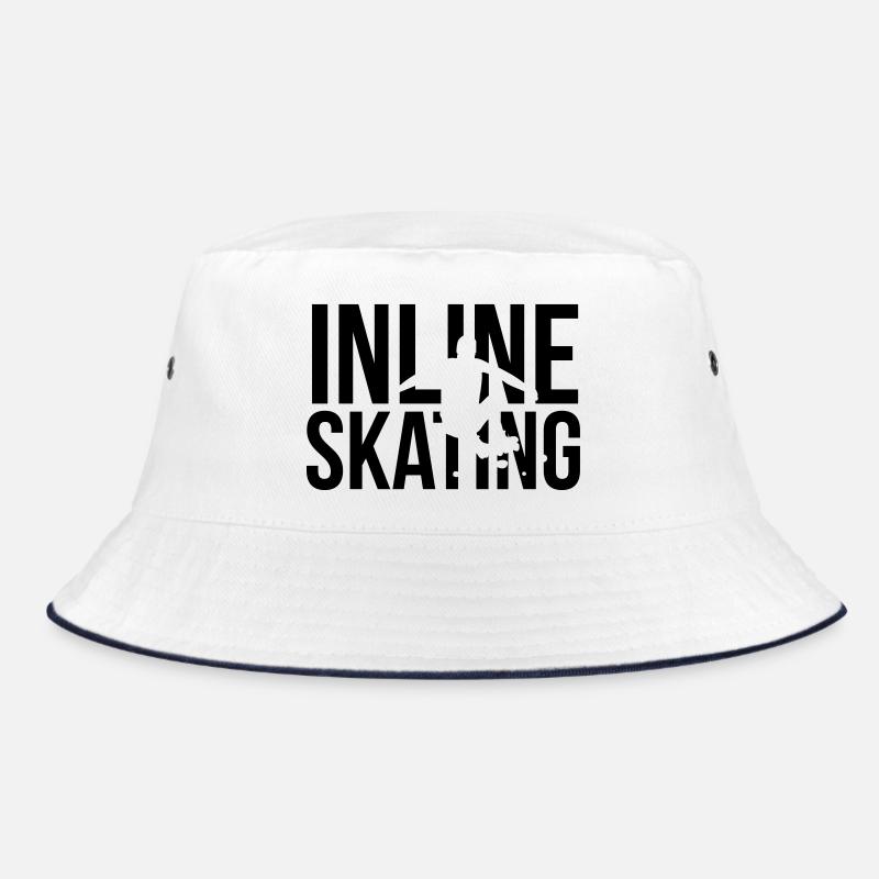 inline skating - Bucket Hat - Weiß/Navy