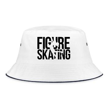 figure skating - Bucket Hat - white/navy - Front