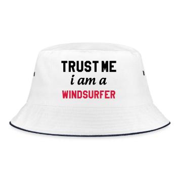 Windsurf Windsurfing Windsurfen Planche à voile - Bucket Hat - white/navy - Front