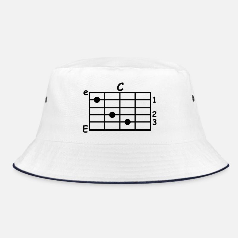 chord - Bucket Hat - white/navy