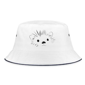 🦔 Mignon hérisson amour doux - Bob - blanc/marine - Devant