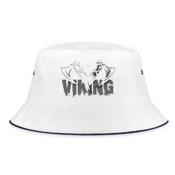 Viking Vikings Symbole Hache Logo de la hache viking - Bob - blanc/marine - Devant