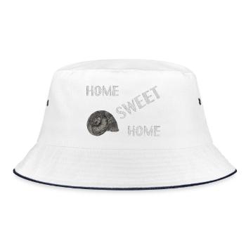 home sweet home - Bucket Hat - Weiß/Navy - Vorne