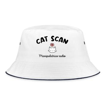 CAT SCAN Manipulatrice radio Chat Radiologie - Bob - blanc/marine - Devant