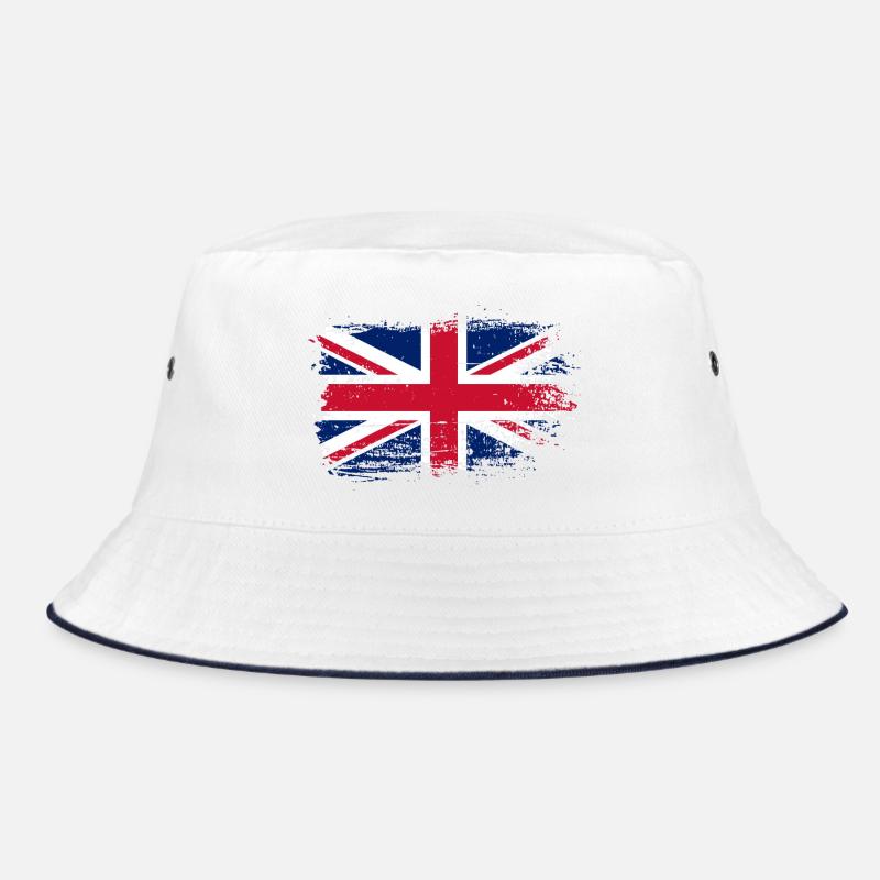 Distressed Union Jack Grunge Bucket Hat