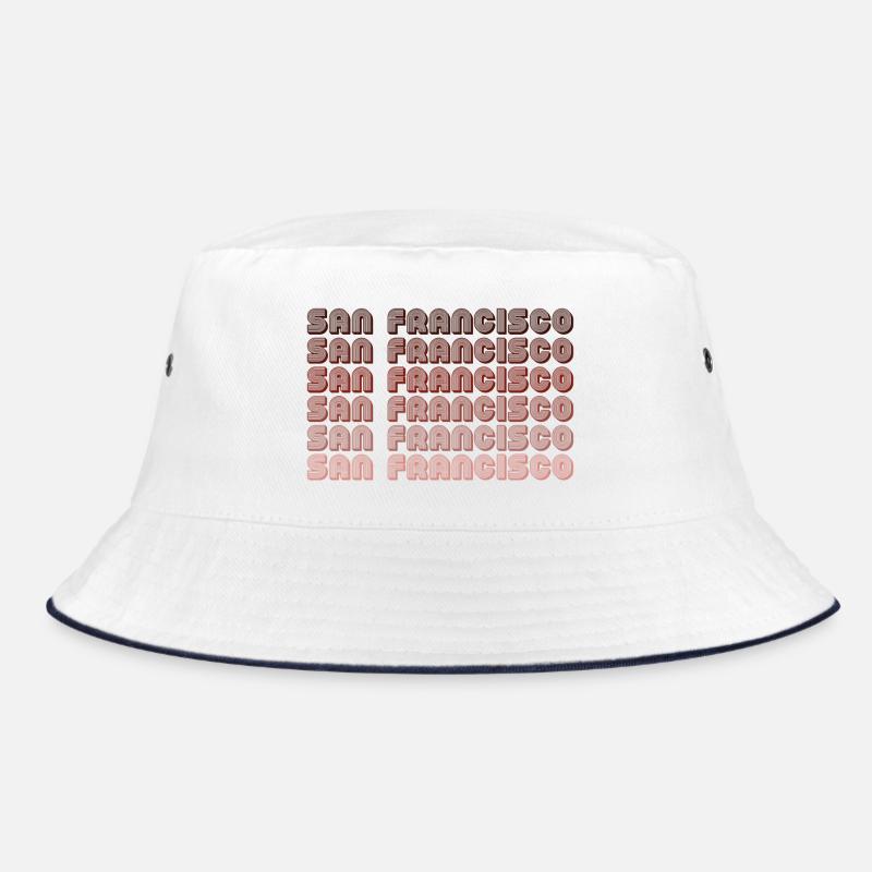 San Francisco Raster Gradient Muster Bucket Hat