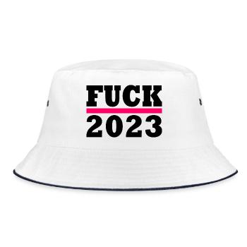Fuck 2023 - Bob - blanc/marine - Devant