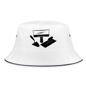 Stucadoors tools - Bucket Hat - white/navy - Front