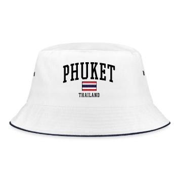 Motif du drapeau de Phuket Thaïlande - Bob - blanc/marine - Devant