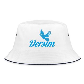 Dersim Turkey Tunceli Pigeon - Bucket Hat - white/navy - Front