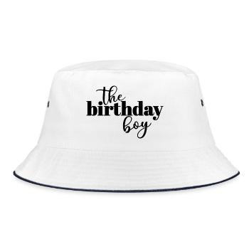 The Birthday Boy - Bucket Hat - white/navy - Front