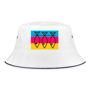 RETIREMENT. HAPPY RETIREMENT. HAPPY RETIREMENT - Bucket Hat - white/navy - Front