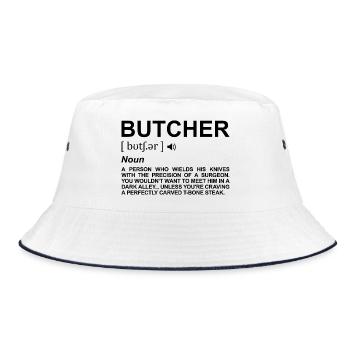 Signification de Butcher - Bob - blanc/marine - Devant
