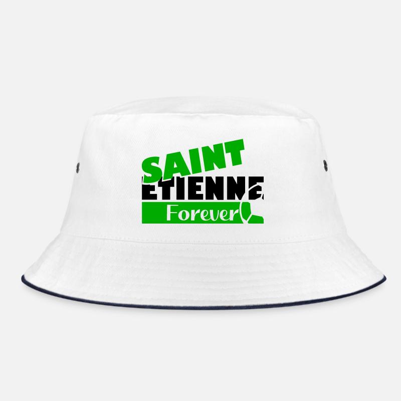 Saint Etienne Forever Bold Logo Tee - Bob - blanc/marine
