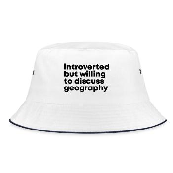 Geography Geography Geography - Bucket Hat - white/navy - Front