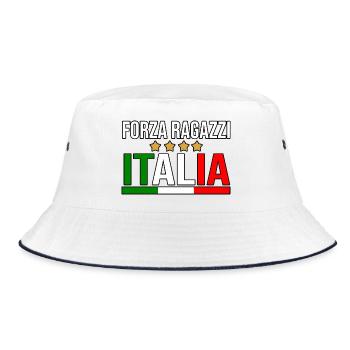 Italie Italien Italien Italie - Bob - blanc/marine - Devant