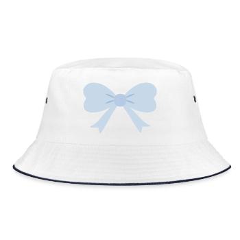 Chubby Bow - Bucket Hat - white/navy - Front