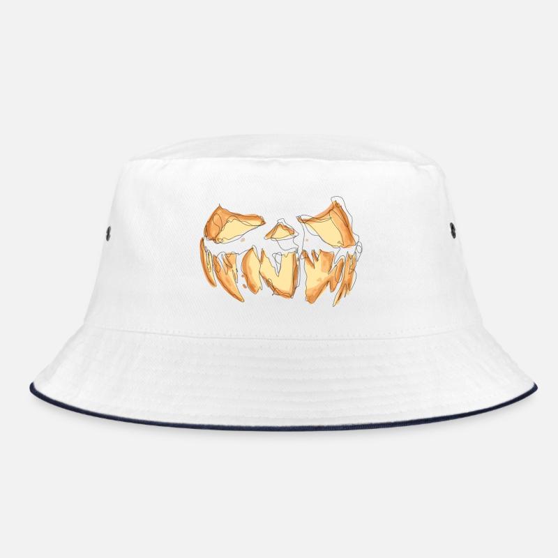 Kürbis Gesicht Halloween Scribble Bucket Hat