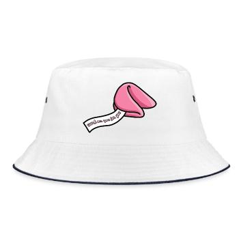 Fortune cookie - Bucket Hat - white/navy - Front