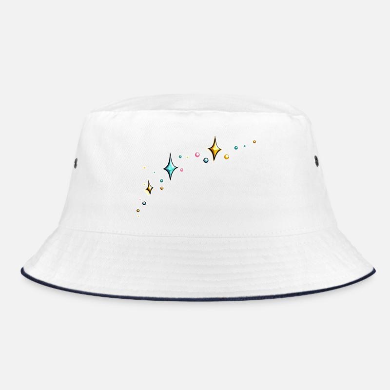 Glitzer Glitzersterne bunt Bucket Hat