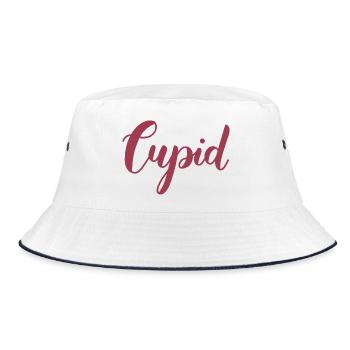 Amor - Bucket Hat - Weiß/Navy - Vorne