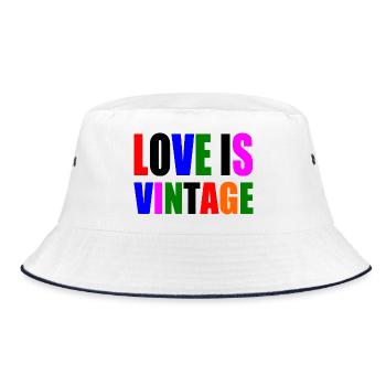 Love is vintage - Bob - blanc/marine - Devant