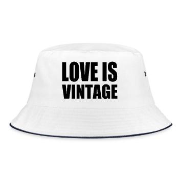 Love is vintage - Bob - blanc/marine - Devant