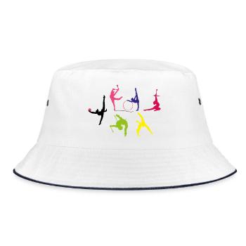Rhythmische Sportgymnastik - Bucket Hat - Weiß/Navy - Vorne