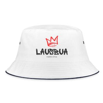 Lausbua - Bucket Hat - Weiß/Navy - Vorne