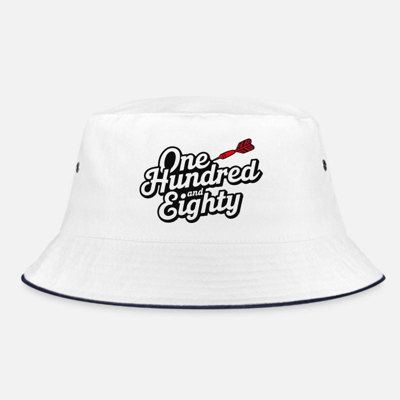 Darts One Hundred and Eighty - Bucket Hat - white/navy