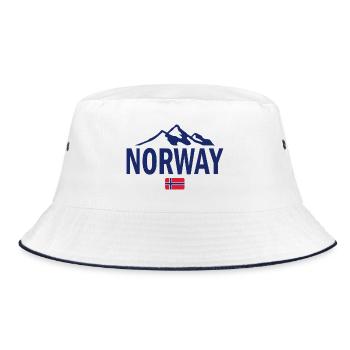 Norvège - Norvège - Norvège - Drapeau - Scandinavie - Bob - blanc/marine - Devant