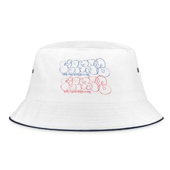 The ultimate Parisian street art souvenir - Bucket Hat - white/navy - Front