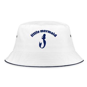 MERMAID - Bucket Hat - Weiß/Navy - Vorne